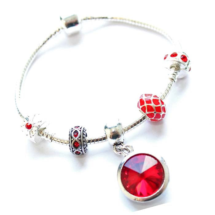 teenager july birthstone bracelet