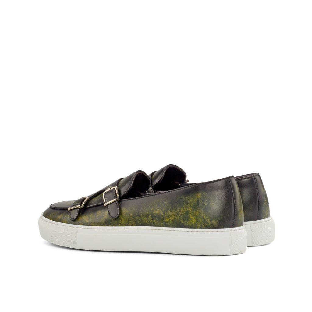 Unique Handcrafted Monk Sneaker + Khaki Patina by Le Ruux
