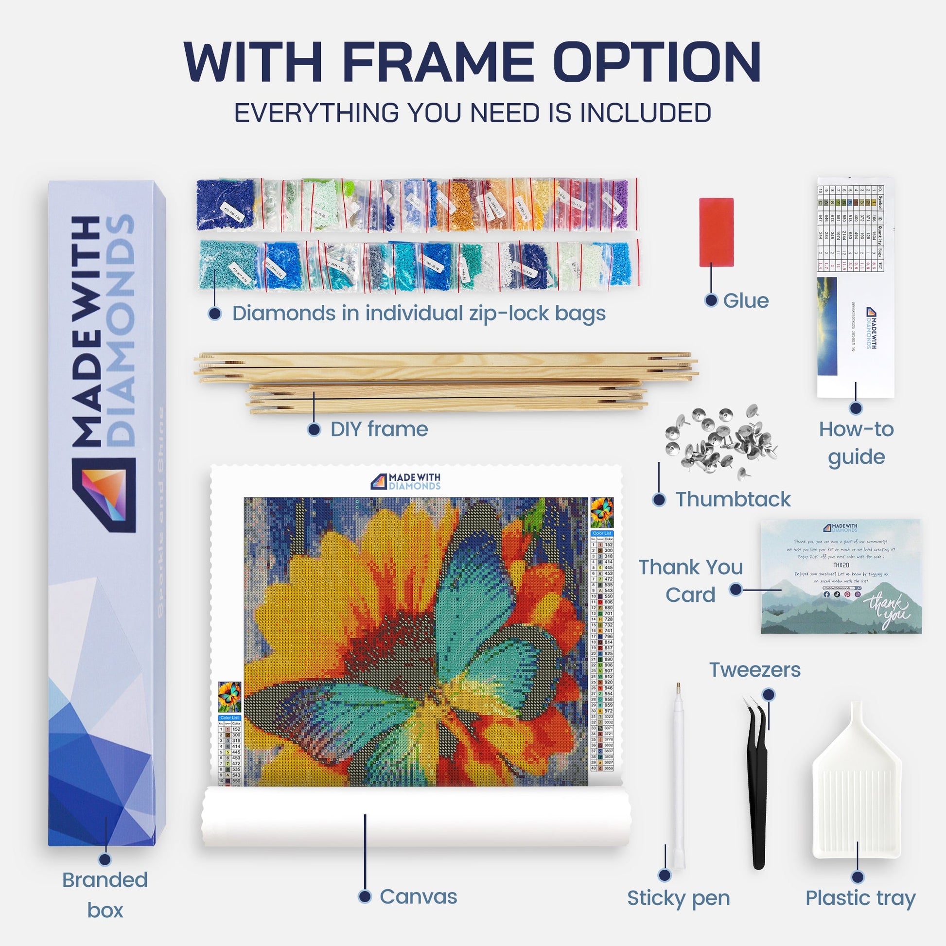 Kitten Diamond Painting Kit With Frame Option