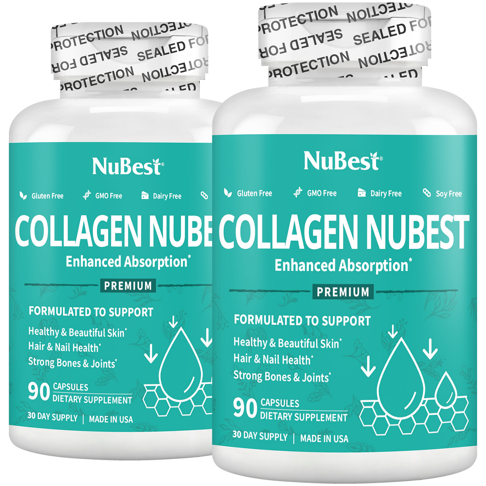 Fruugo - Collagen NuBest, Healthy Skin, Hair & Nails, 90 Capsules - NuBest Nutrition®