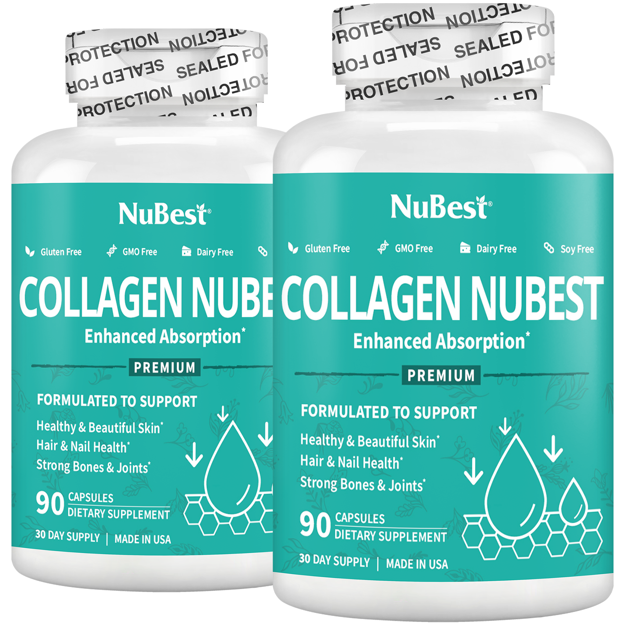 Fruugo - Collagen NuBest, Healthy Skin, Hair & Nails, 90 Capsules - NuBest Nutrition®