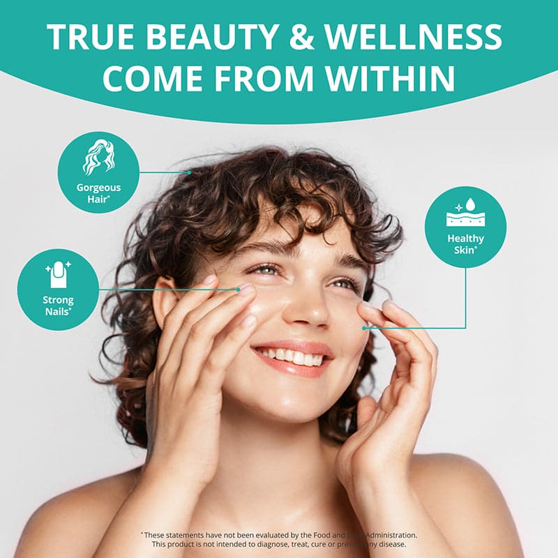 Collagen NuBest, Healthy Skin, Hair & Nails, 90 Capsules - NuBest Nutrition®