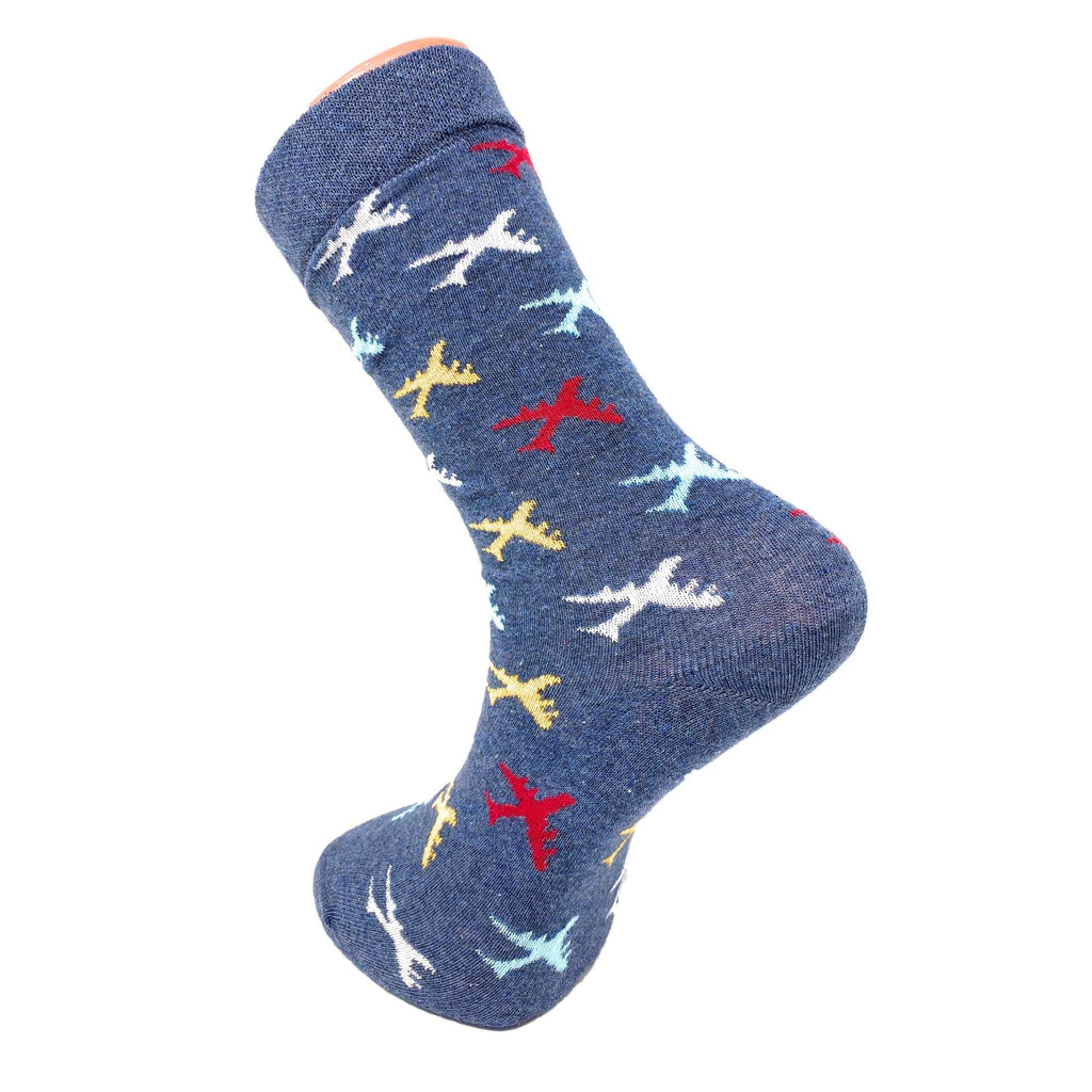 3 Pairs Colorful Fun Crazy Crew Dress Socks – Soft Cotton Blend, Novelty Pattern Socks for Men & Women by Mars Outlet Store LLC