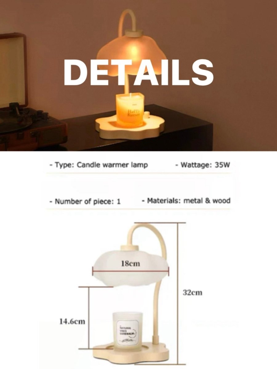 Cute Unique Cloud Candle Warmer Lamp With Timer For Large Candles - Candle & Oil Warmers - Cloud Candle Warmer - INSPECIAL HOME