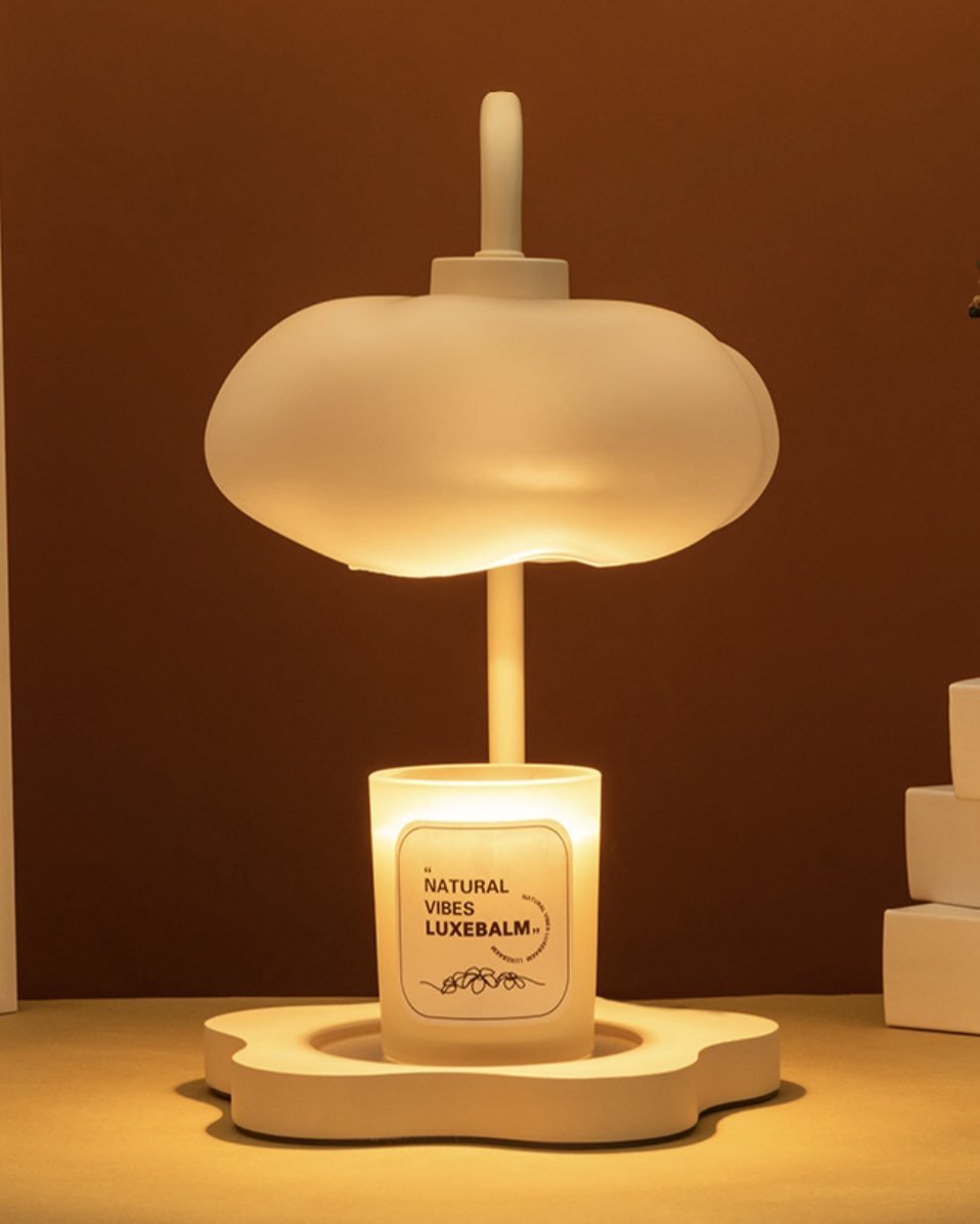 Cute Unique Cloud Candle Warmer Lamp With Timer For Large Candles - Candle & Oil Warmers - Cloud Candle Warmer - INSPECIAL HOME