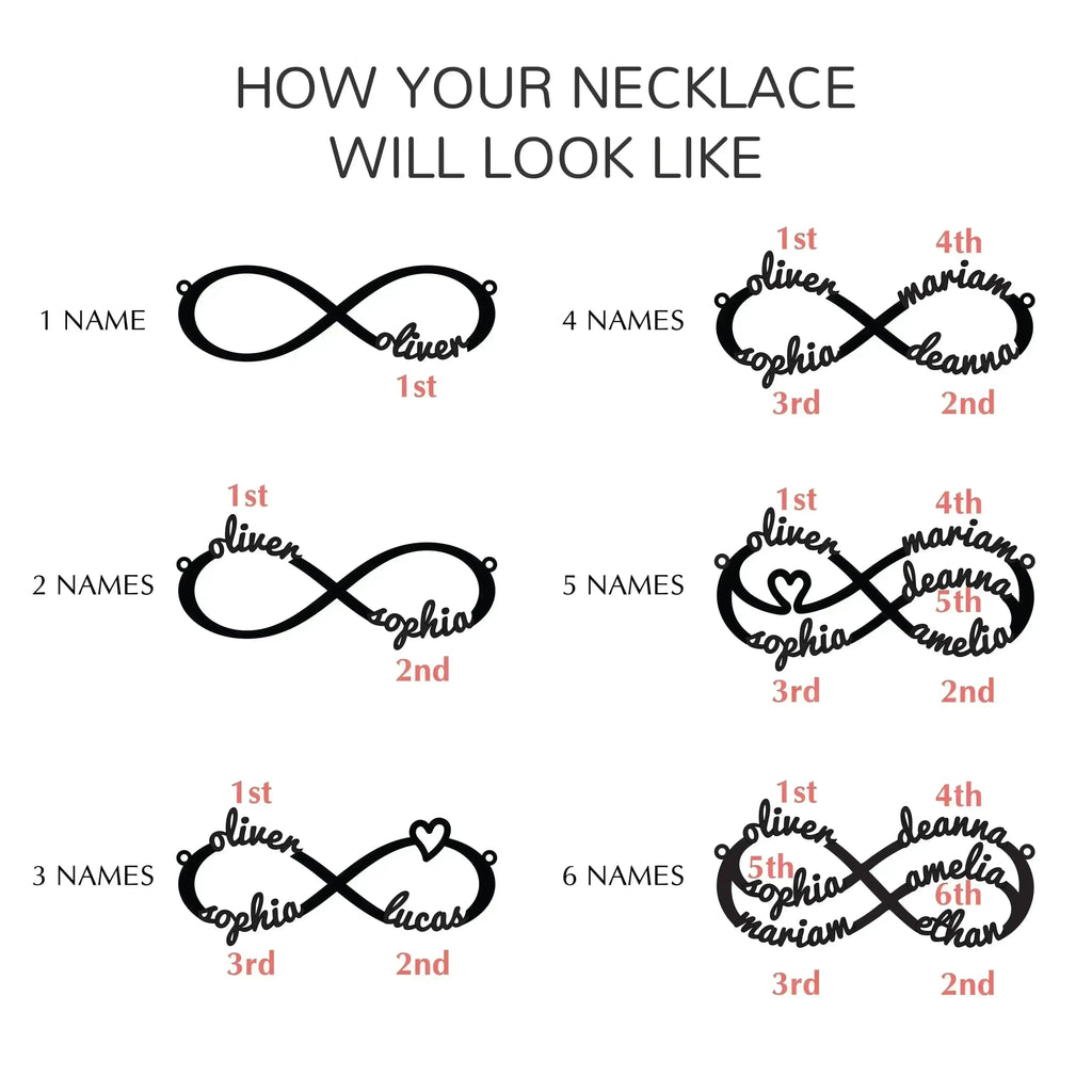 Custom Name Infinity Bracelet | Sterling Silver Mom Jewelry
