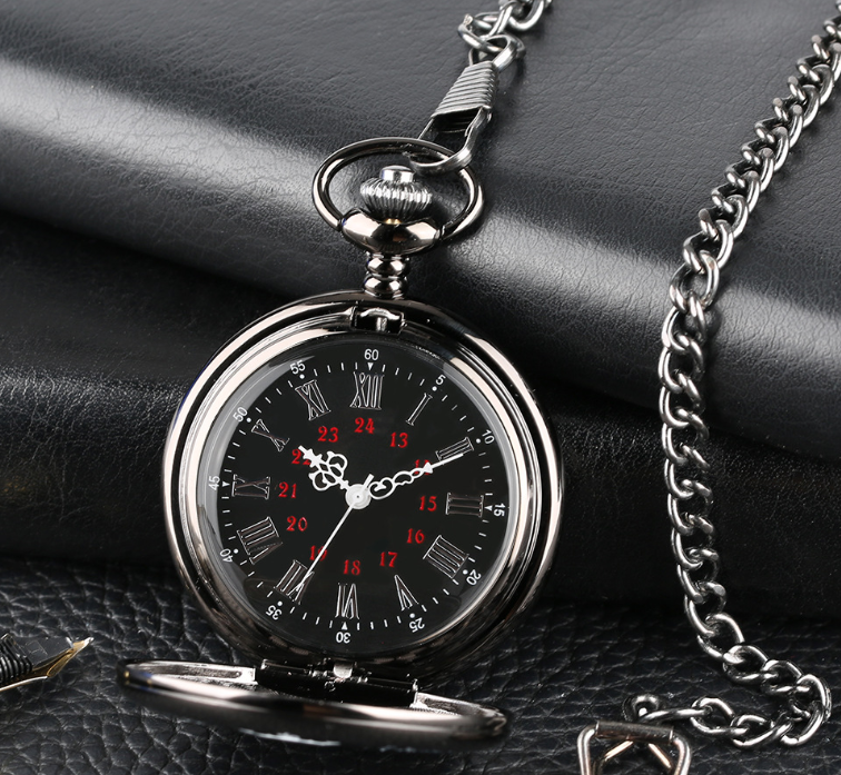 Quartz Pocket Watch - Stylish Gift for Father's Day