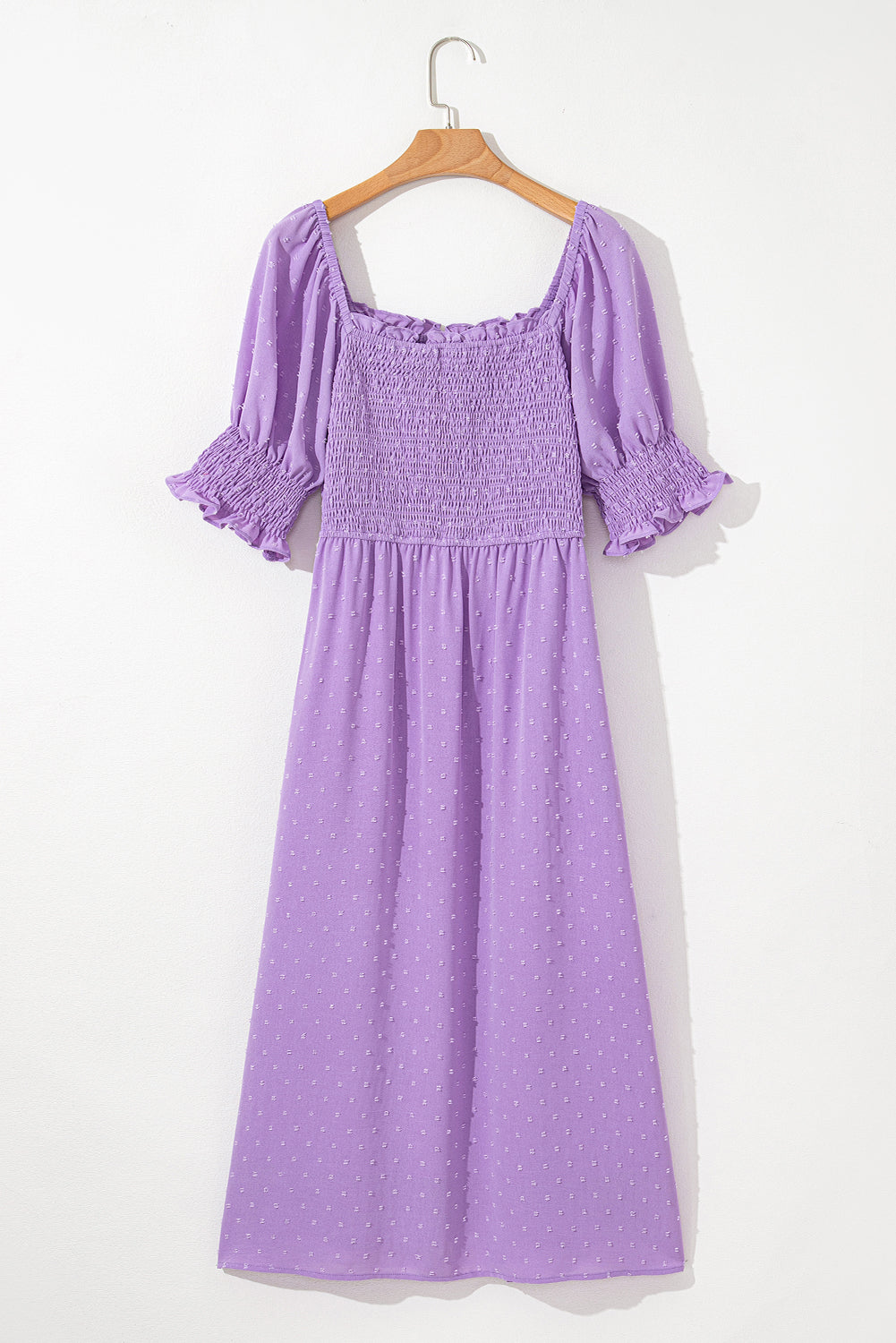 Marley Plus Size Swiss Dot Smocked Dress by Threaded Pear