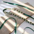 Green Rhinestone Bridal Belt Wedding Sash – Bridella BS333GKL by Bridella