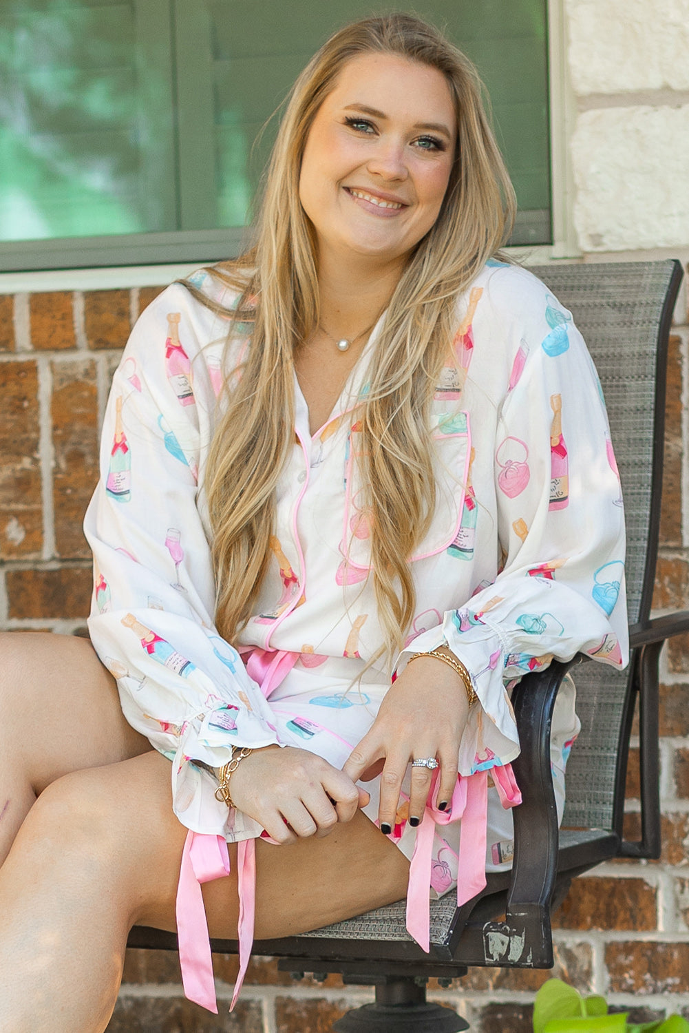 Milani Plus Size Pajama Set by Threaded Pear