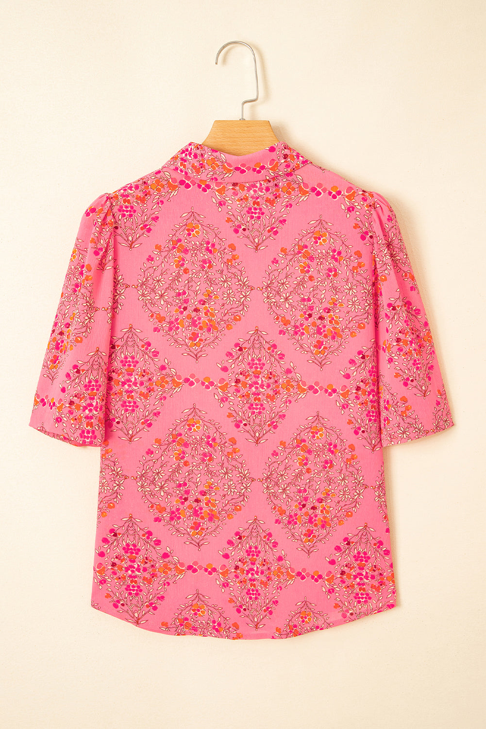Josephine Floral Wide Short Sleeve Loose Top by Threaded Pear