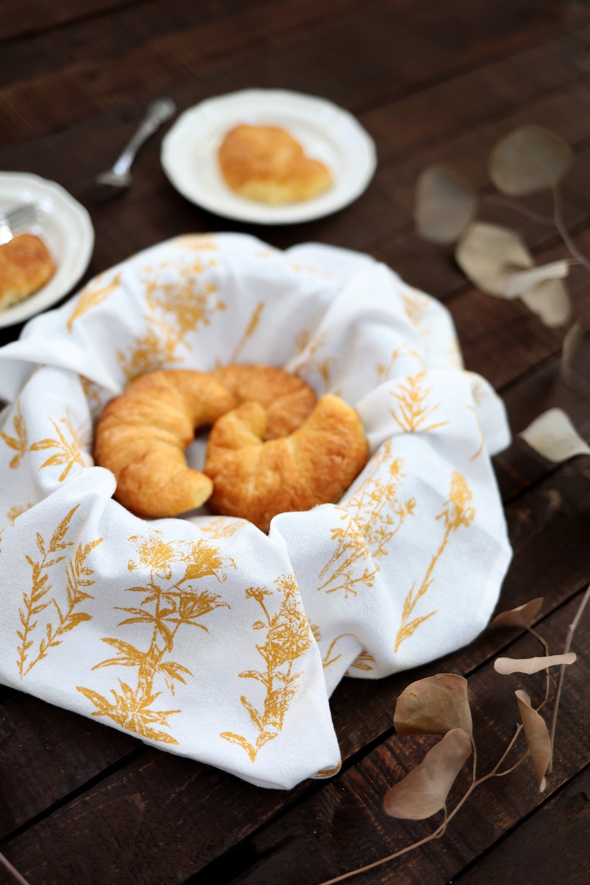 Wild Flower Tea Towel  |  cottagecore mothers day flour sack tea towel floral dish towel pastel kitchen grandmillennial plant lover gift