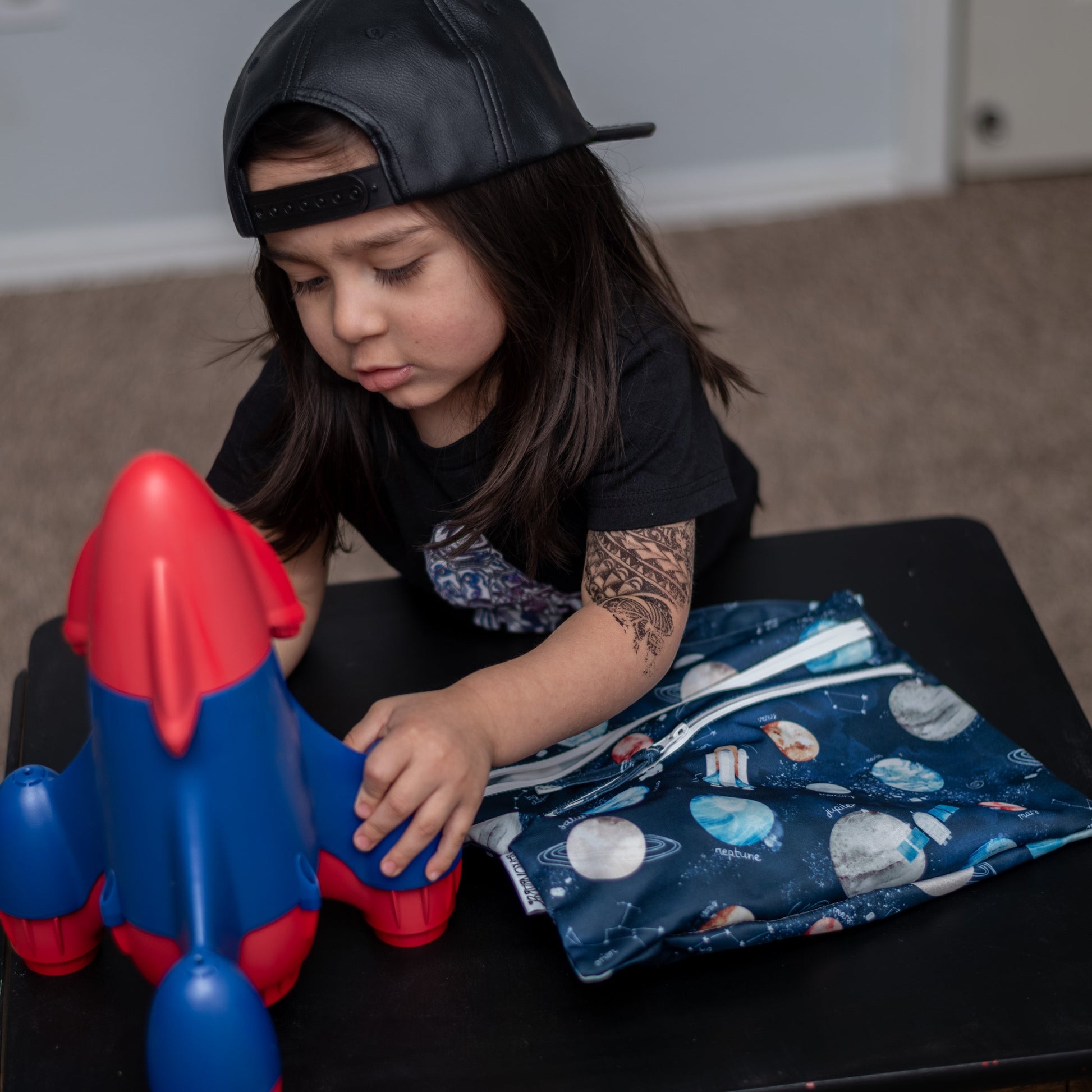 Outer Space - Waterproof Wet Bag (For mealtime, on-the-go, and more!) by BapronBaby