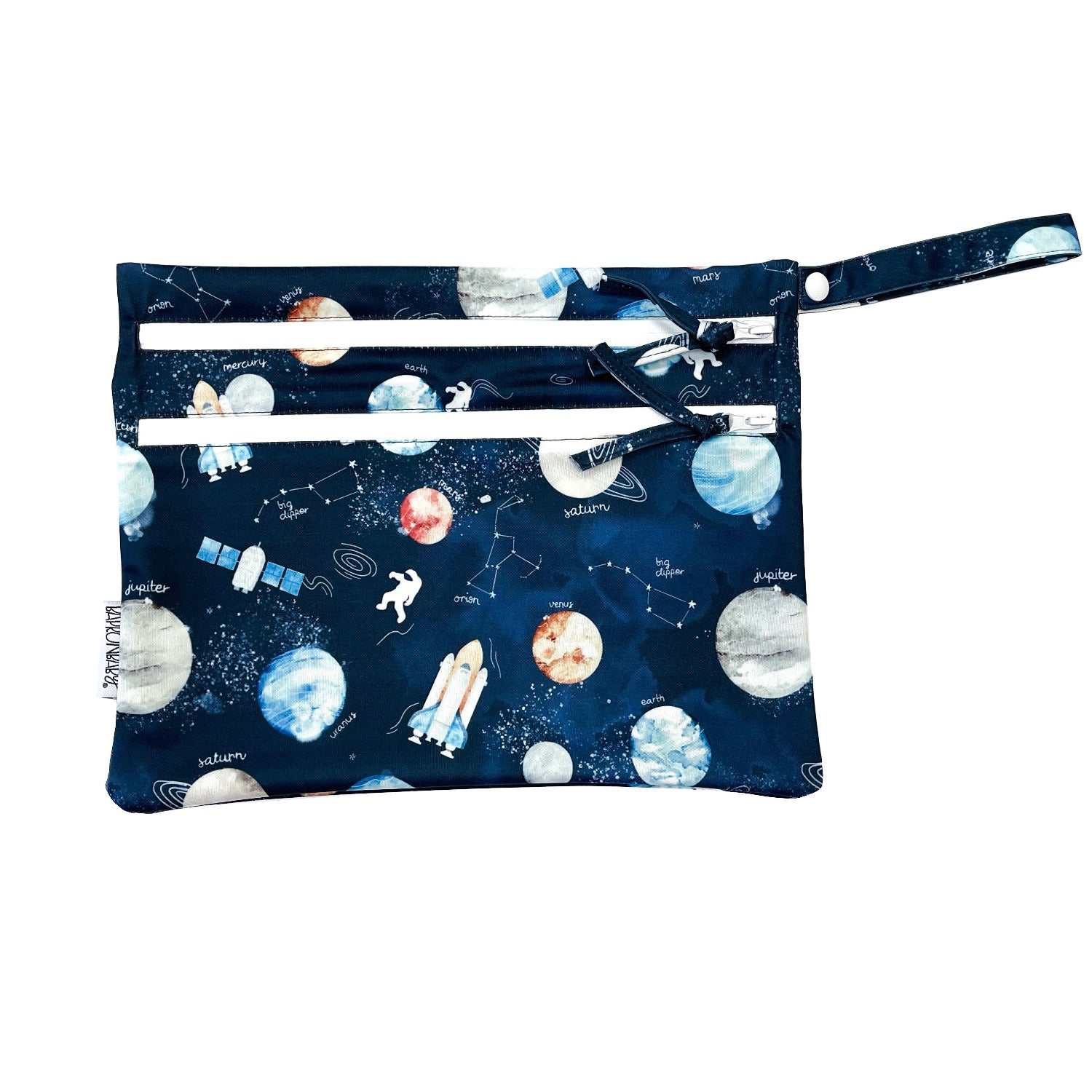 Outer Space - Waterproof Wet Bag (For mealtime, on-the-go, and more!) by BapronBaby
