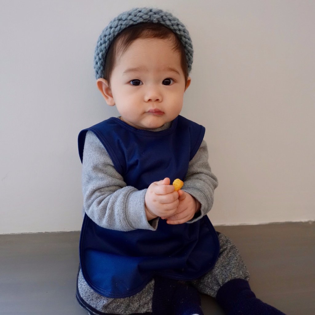 Solid Navy Minimalist Bapron by BapronBaby