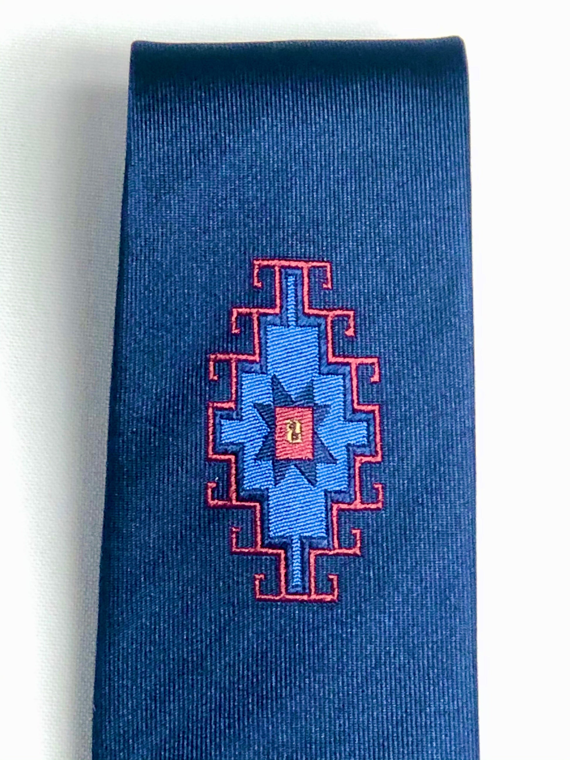 Armenian Rug underknot Silk Neck tie - Anet's Collection