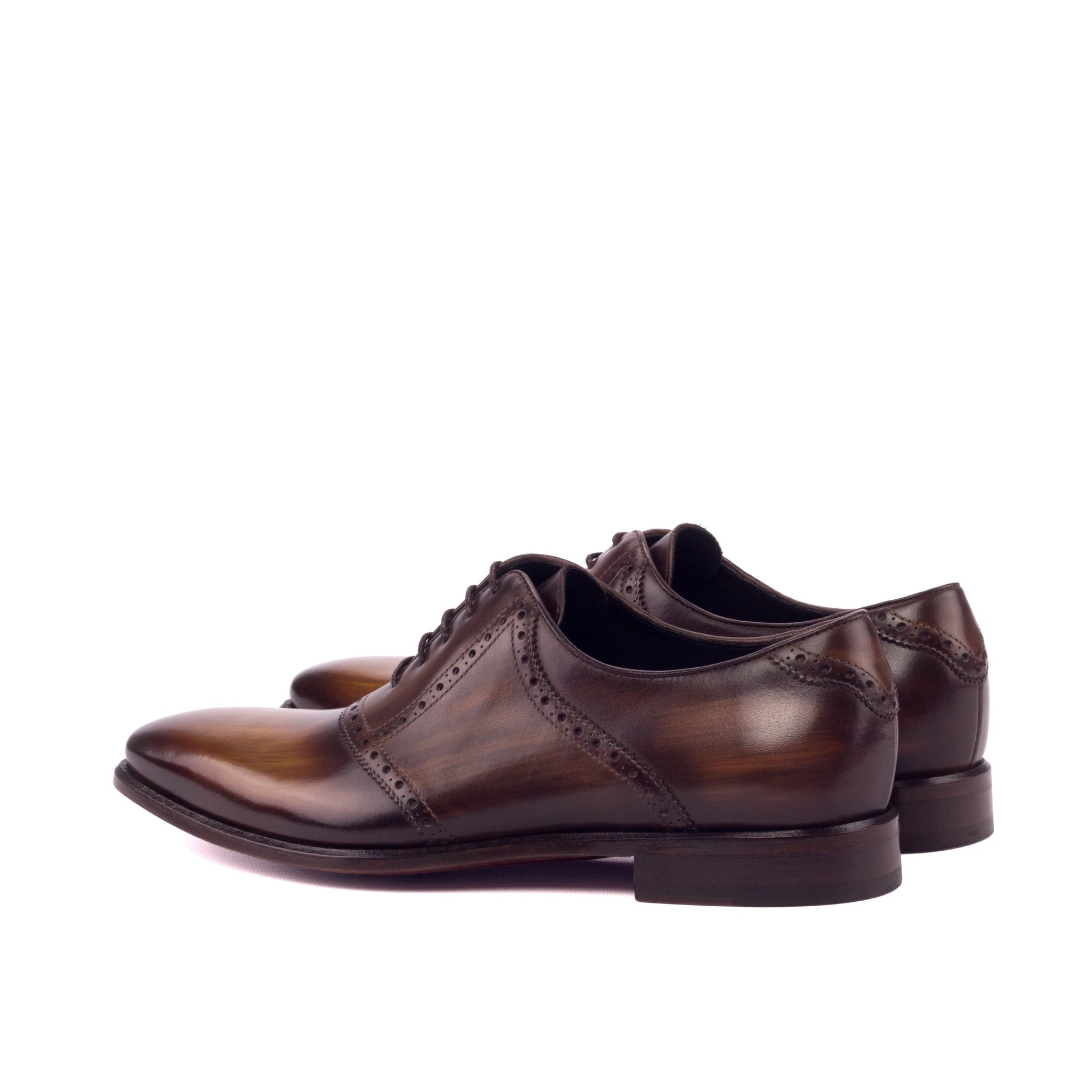 DAMIE - Unique Handcrafted Brown Patina Oxford by Le Ruux