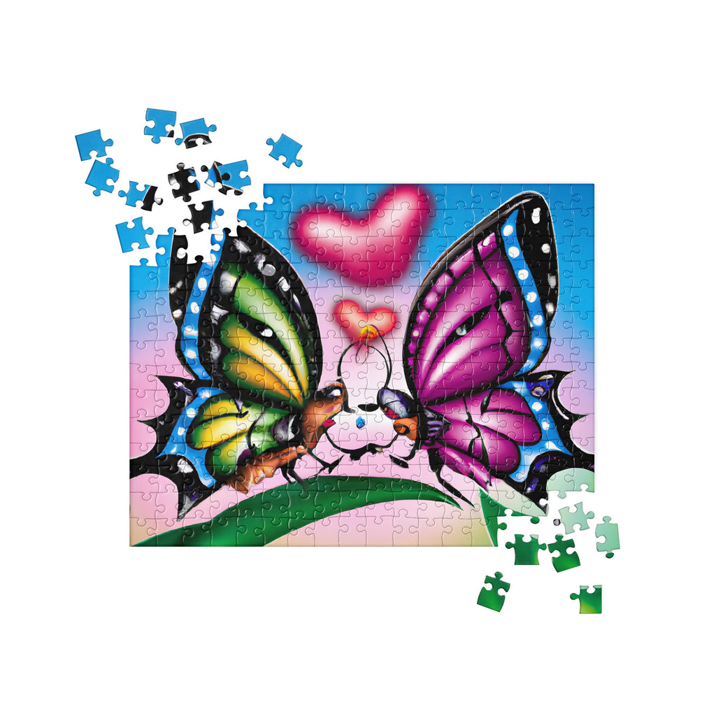 "Butterfly_Kisses" 1.1 Jigsaw puzzle by 510_Athletics LLC