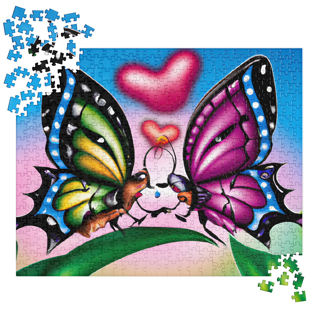 "Butterfly_Kisses" 1.1 Jigsaw puzzle by 510_Athletics LLC