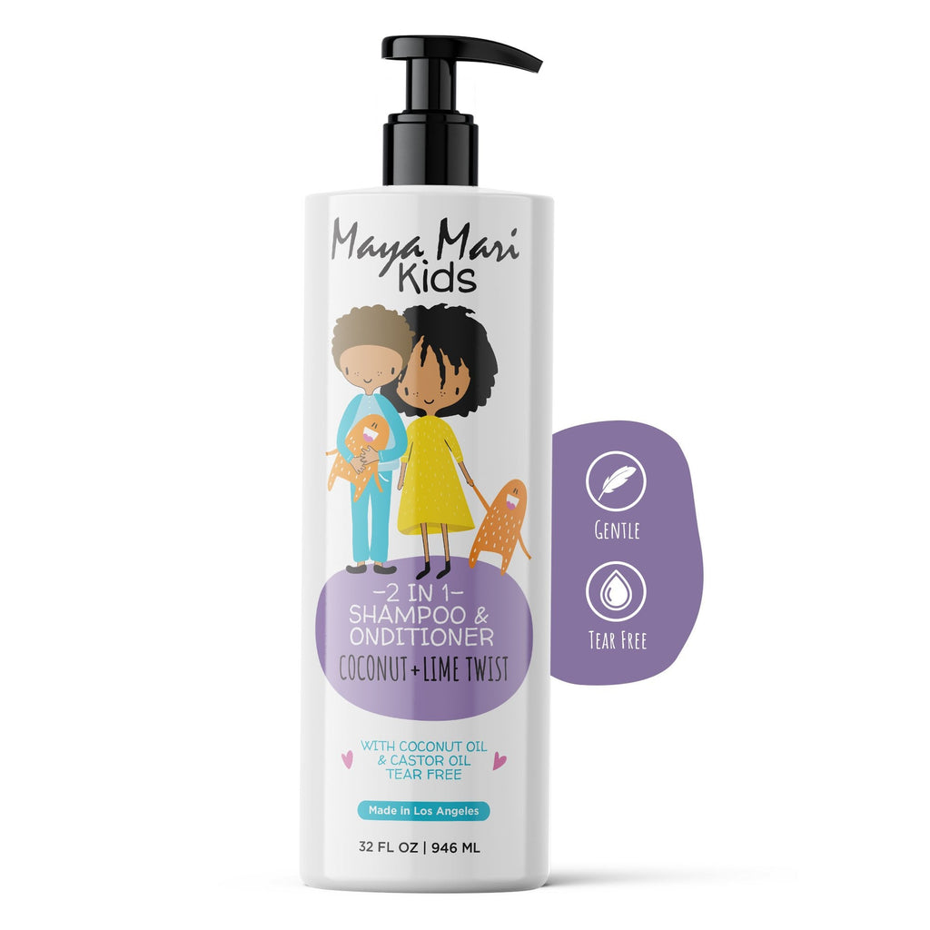 Kids Curl Conditioning Kit 2 -Piece Set - Kids 2-in-1 Shampoo and Conditioner and Curl Cream Hair Care Los Angeles Brands 