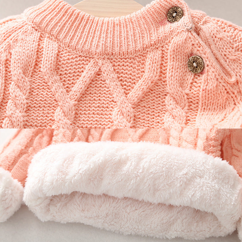 Kids' Thickened Knitted Sweater | For Autumn/Winter - # GIAA21210020 & BAAA111310005 & BOAA11210006