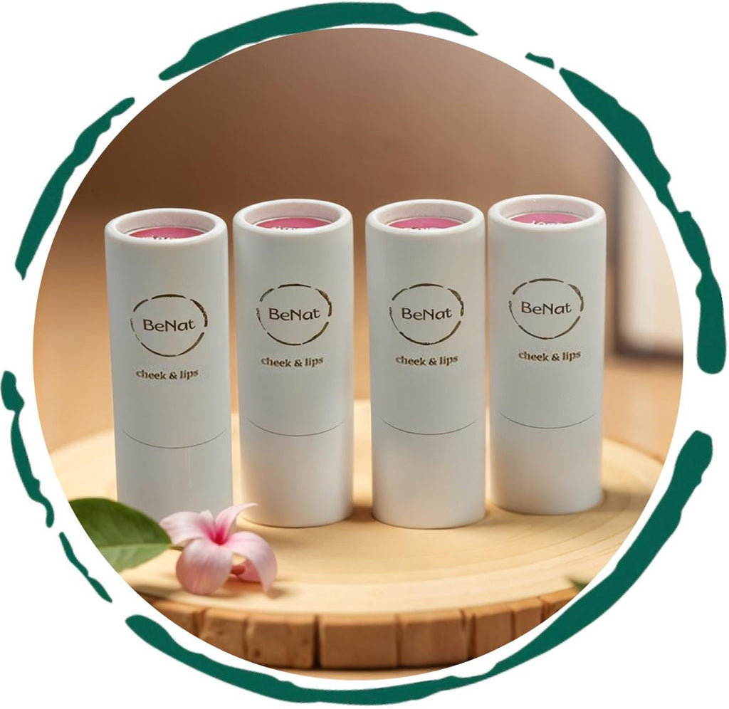 Lip & Cheek Bloom. 2 in 1 Natural Lipstick for Vibrant Color. by BeNat
