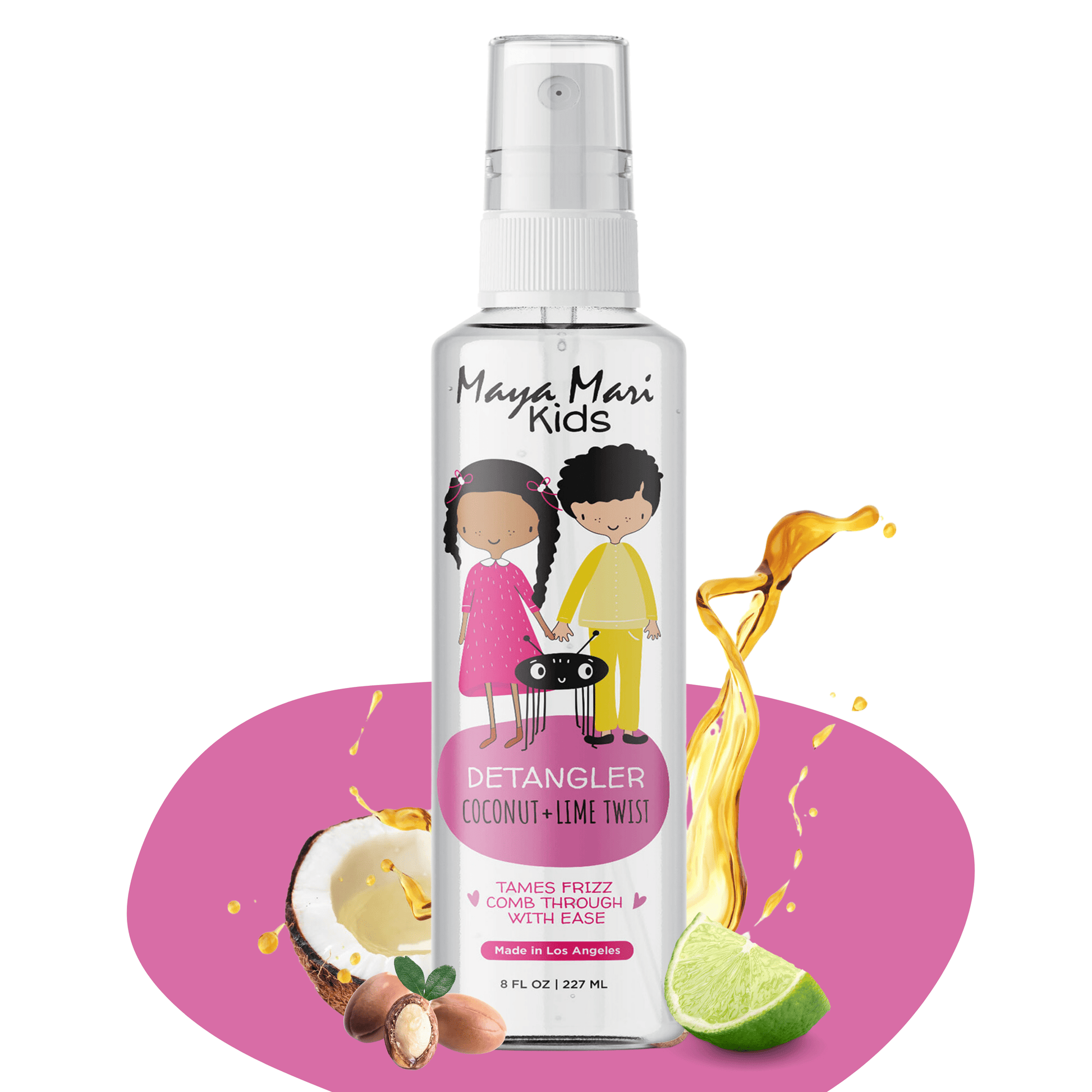 Maya Mari Kids Detangler, with Argan Oil, Coconut Oil, and Lime Oil, 8 oz Hair Care Los Angeles Brands 