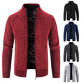 Men's Fleece Lined Knitwear Jacket | For Autumn/Winter- # BOAA13210018