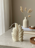 Minimalist Feather Sculpture Candle – Hand-Poured Soy Wax | 10 Scents