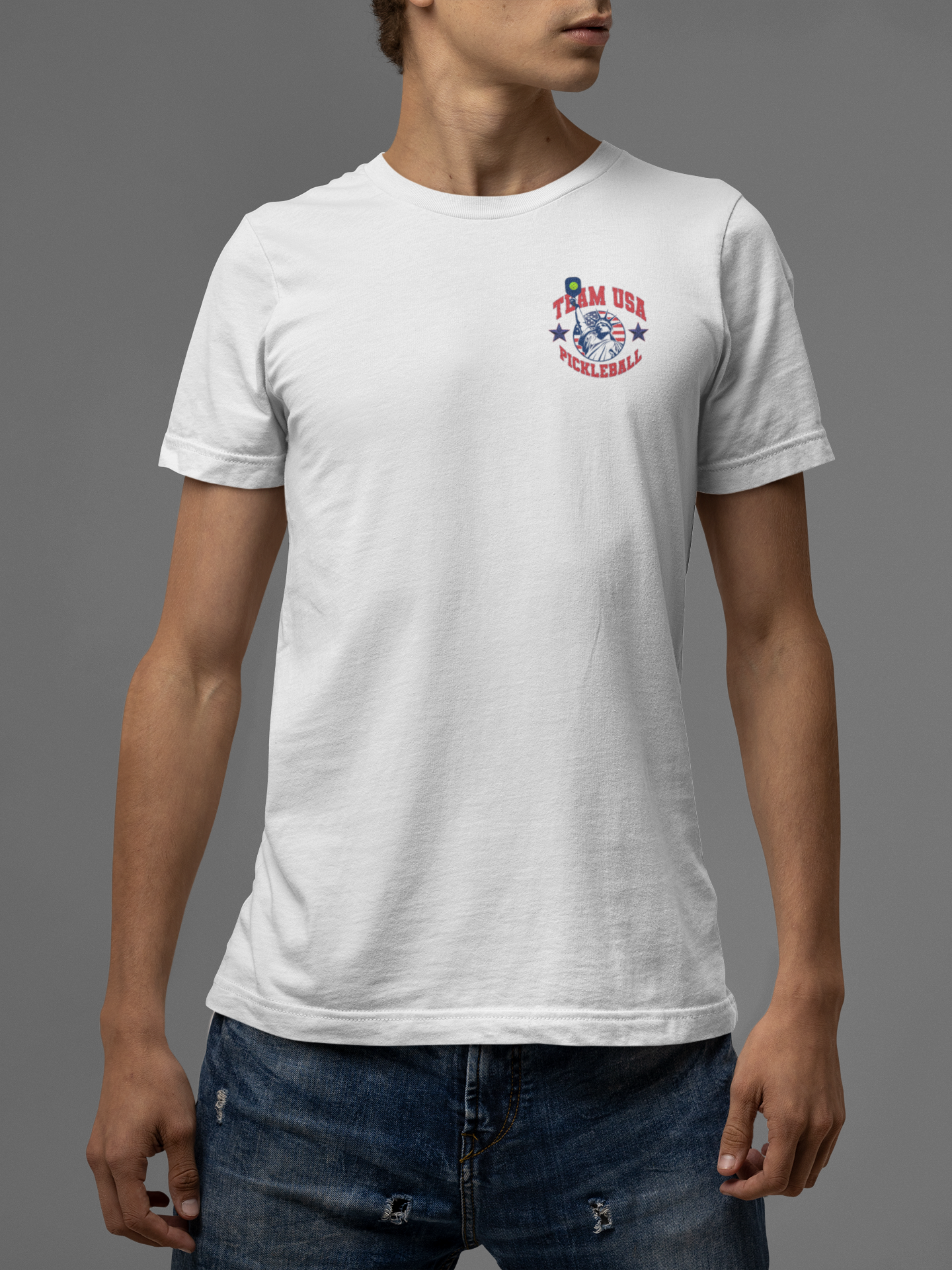 USA Pickleball (Mens T-Shirt) by ByJodiPedri