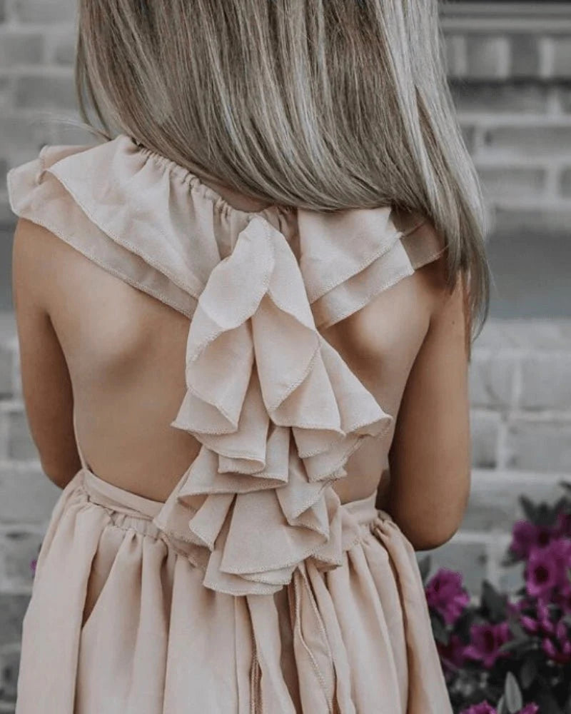 Nellie Ruffle Maxi Dress - Champagne #product_type - Bailey's Blossoms