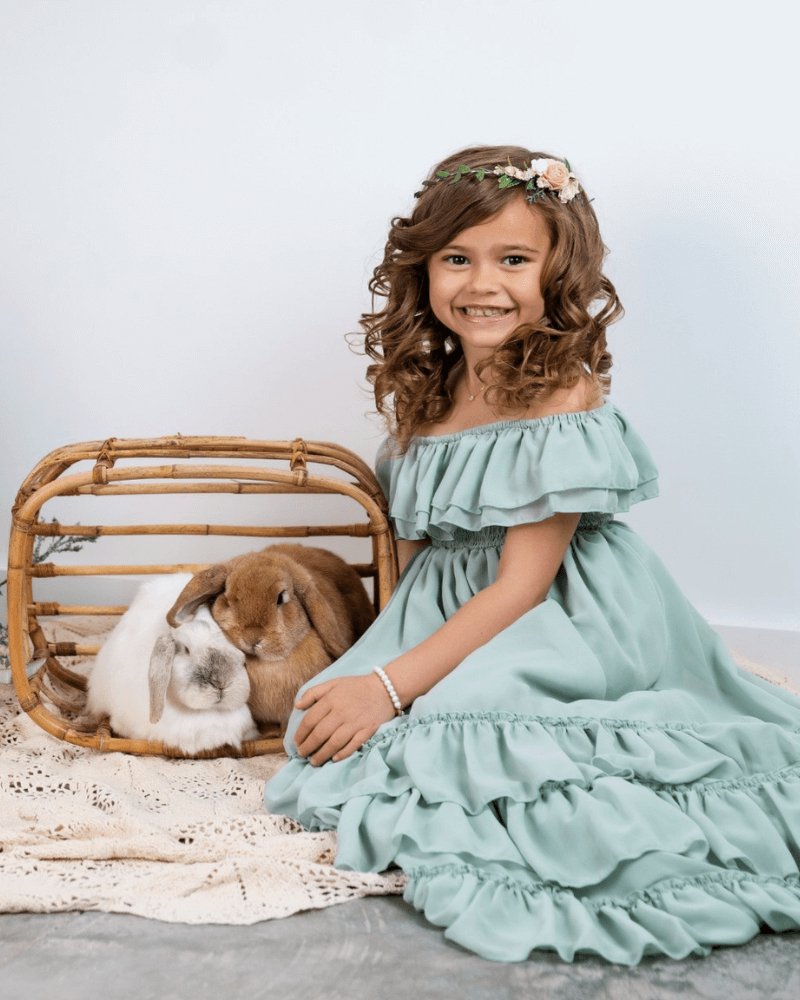 Nellie Ruffle Maxi Dress - Sage #product_type - Bailey's Blossoms