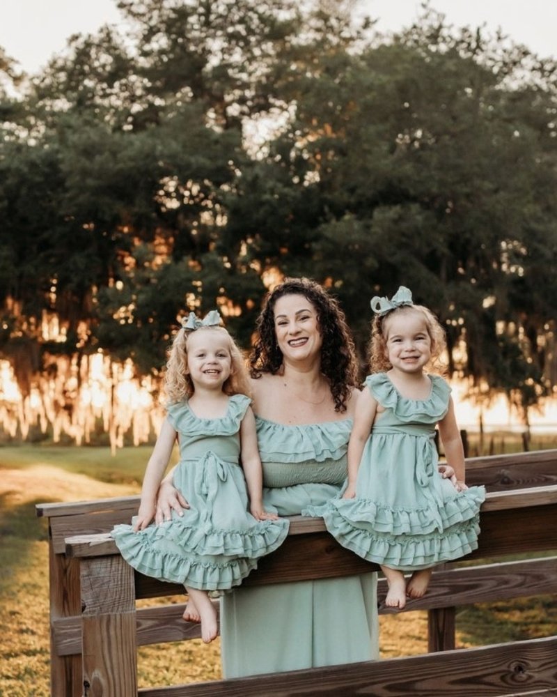 Nellie Ruffle Maxi Dress - Sage product_type - Bailey's Blossoms