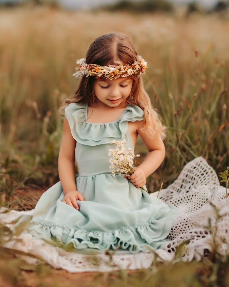 Nellie Ruffle Maxi Dress - Sage #product_type - Bailey's Blossoms