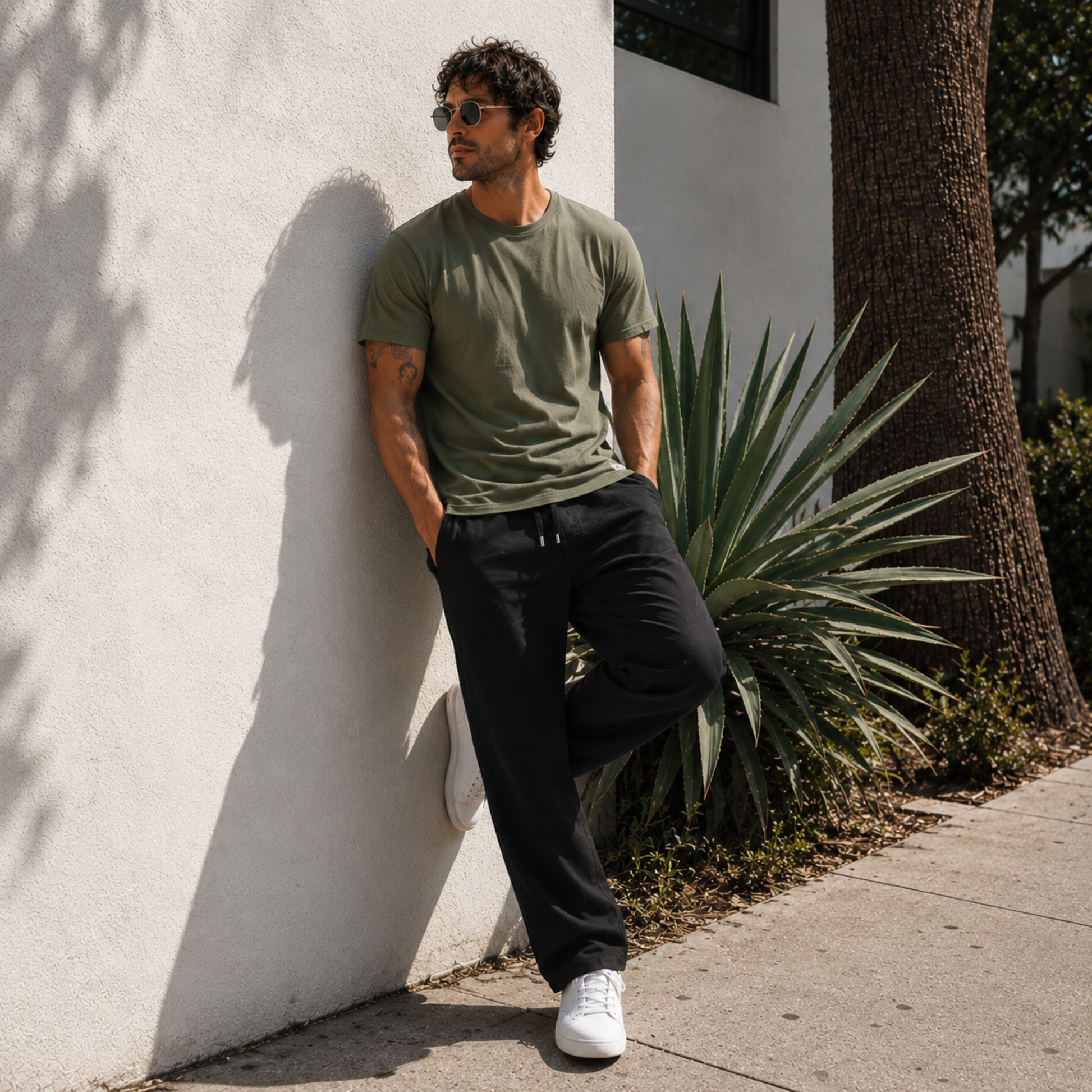 Summer Cotton Trouser (Tech Black)