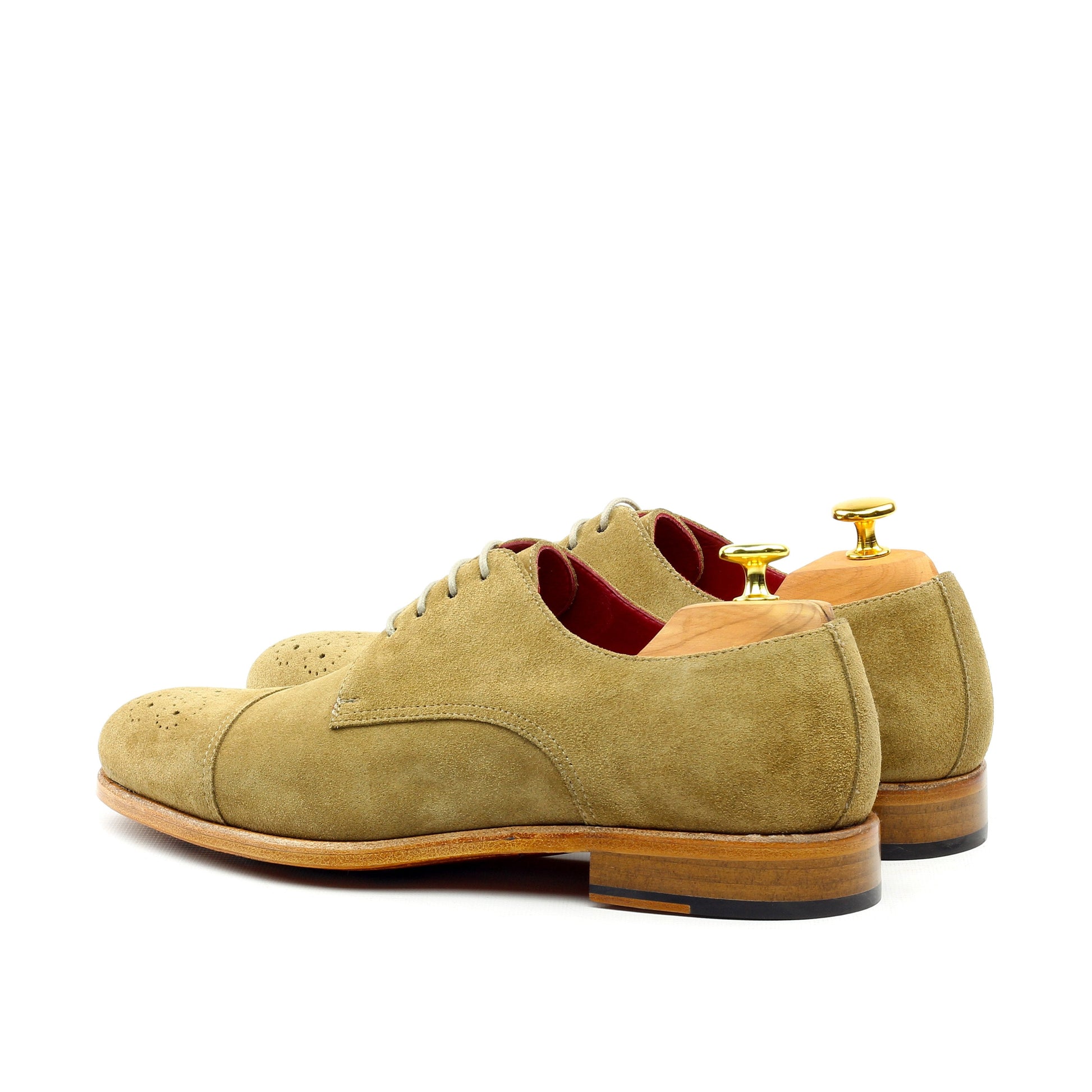 Handcrafted Golden Brown Brogue Classic Oxford