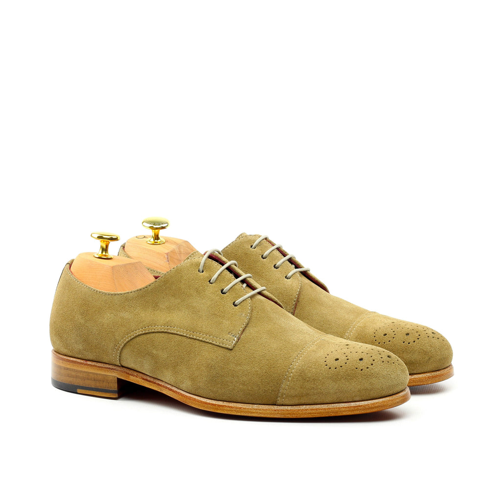 Handcrafted Golden Brown Brogue Classic Oxford