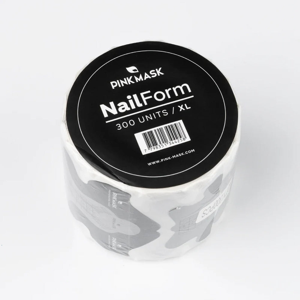 Pink Mask - Nail Sculpting Forms XL, 300pcs
