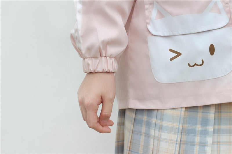 Pastel Neko Hoodie by Kore Kawaii