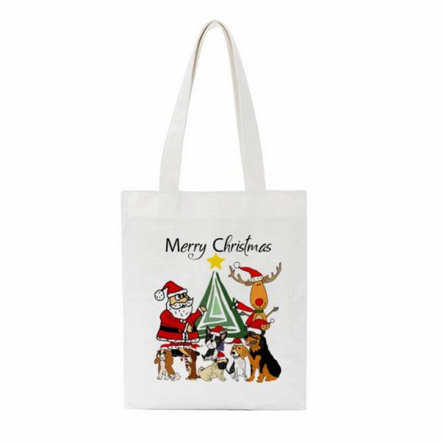 Dachshund Print Reusable Canvas Tote Bags by Dach Everywhere