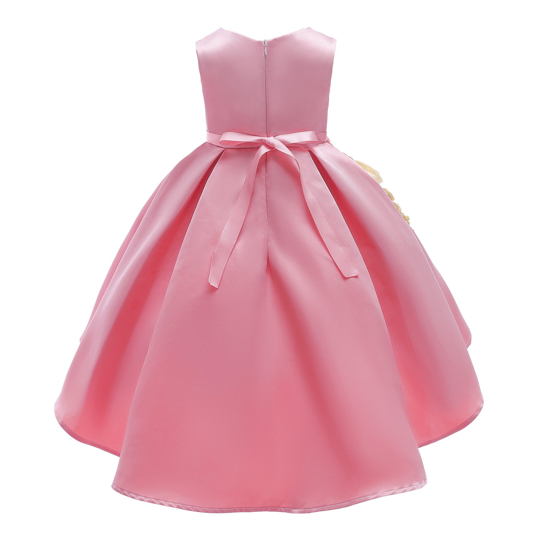 Baby Girl Flower Embroidered Pattern Vest Formal Dress Birthday Dress, MyKids-USA®, Baby & Toddler Dresses, MyKids-USA -  -  -  -  -  -  - 