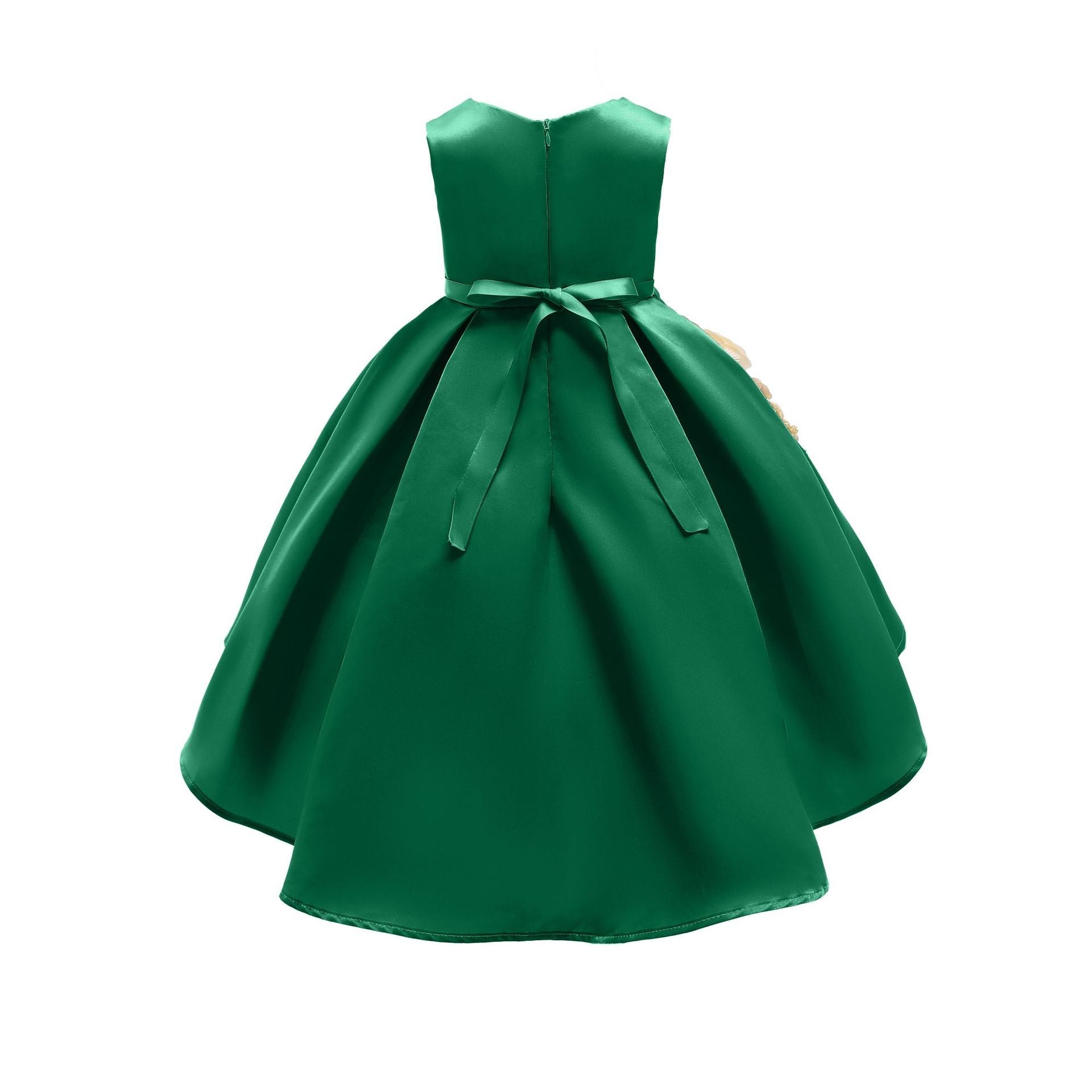 Baby Girl Flower Embroidered Pattern Vest Formal Dress Birthday Dress, MyKids-USA®, Baby & Toddler Dresses, MyKids-USA -  -  -  -  -  -  - 