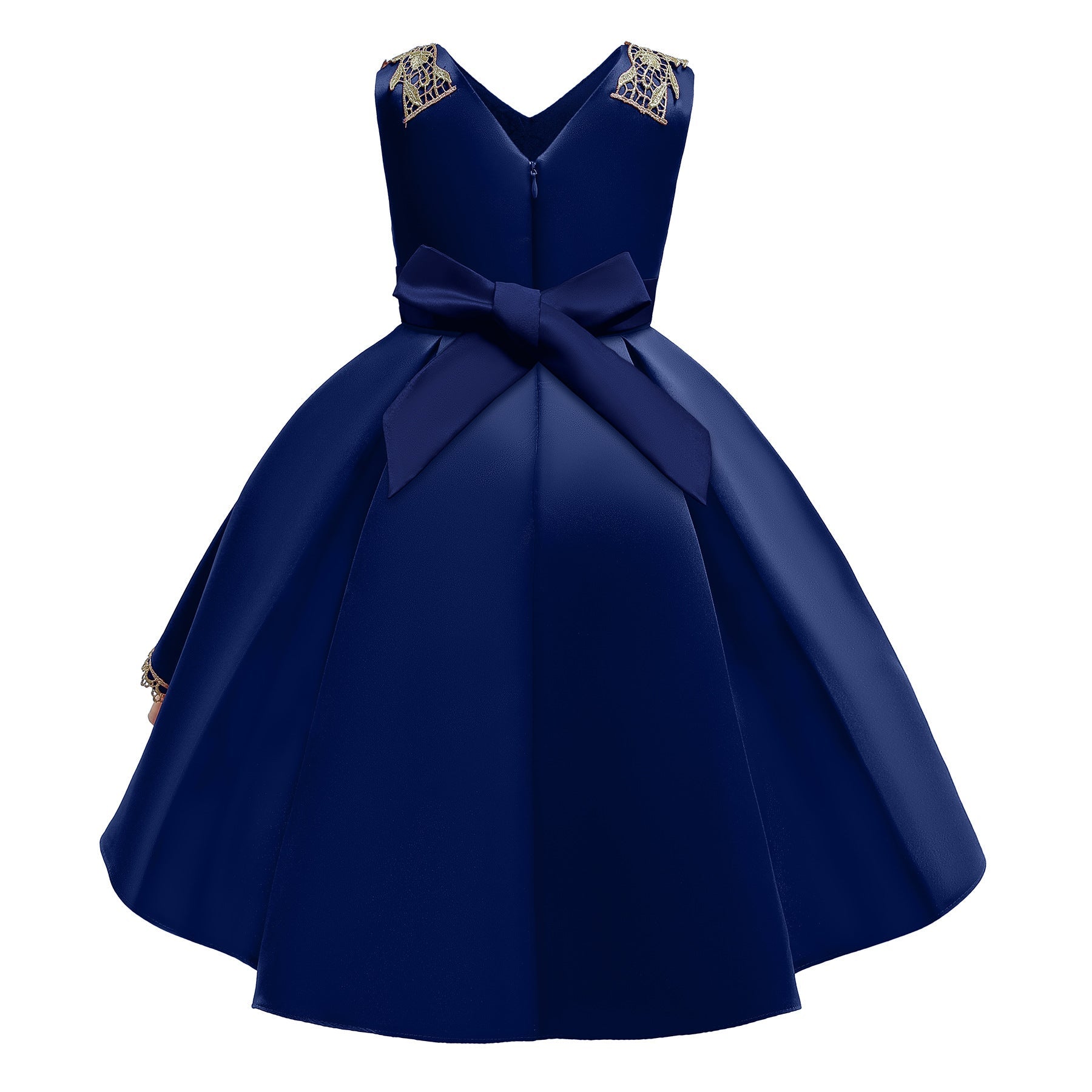 Baby Girl Flower Embroidered Pattern Vest Formal Dress Birthday Dress, MyKids-USA®, Baby & Toddler Dresses, MyKids-USA -  -  -  -  -  -  - 