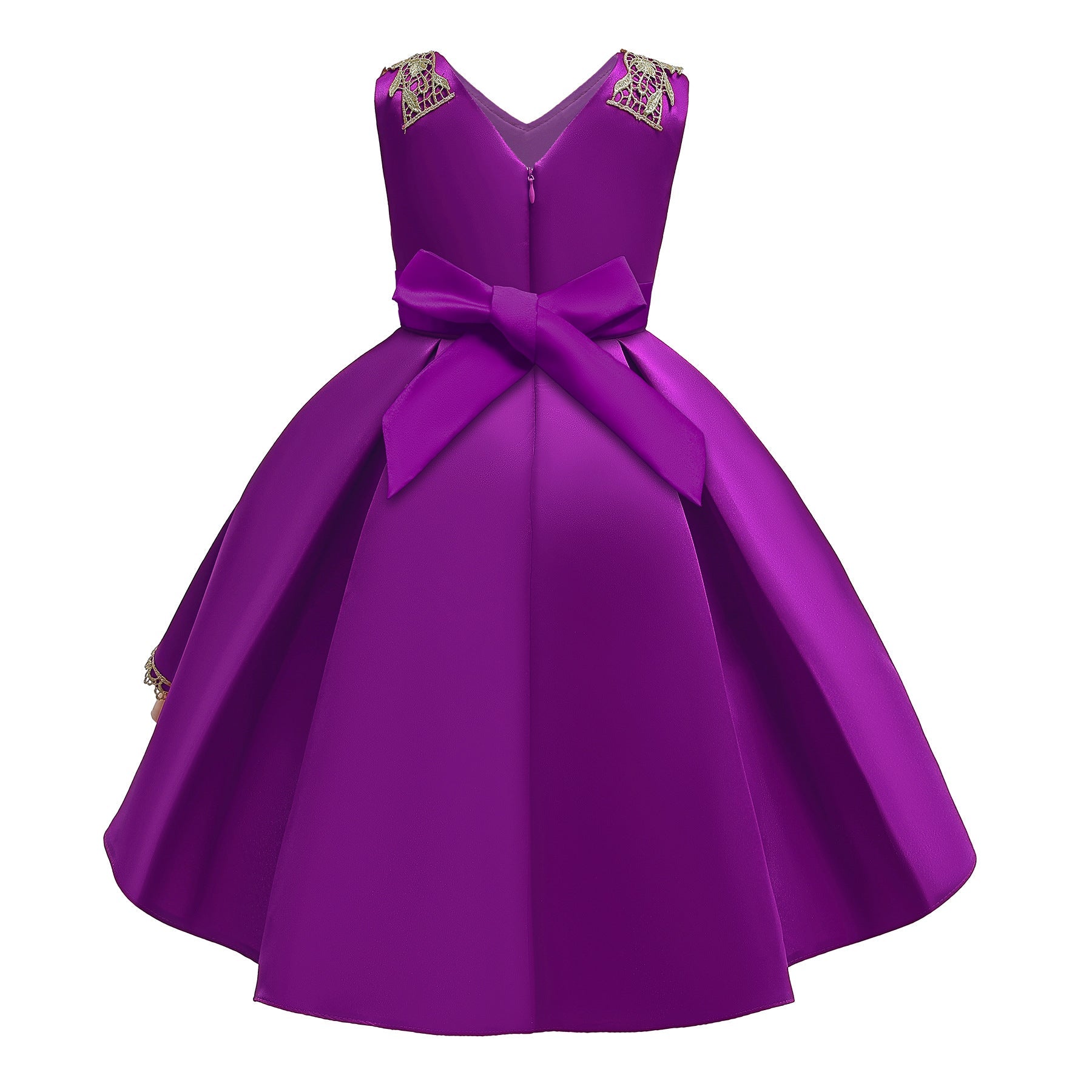 Baby Girl Flower Embroidered Pattern Vest Formal Dress Birthday Dress, MyKids-USA®, Baby & Toddler Dresses, MyKids-USA -  -  -  -  -  -  - 