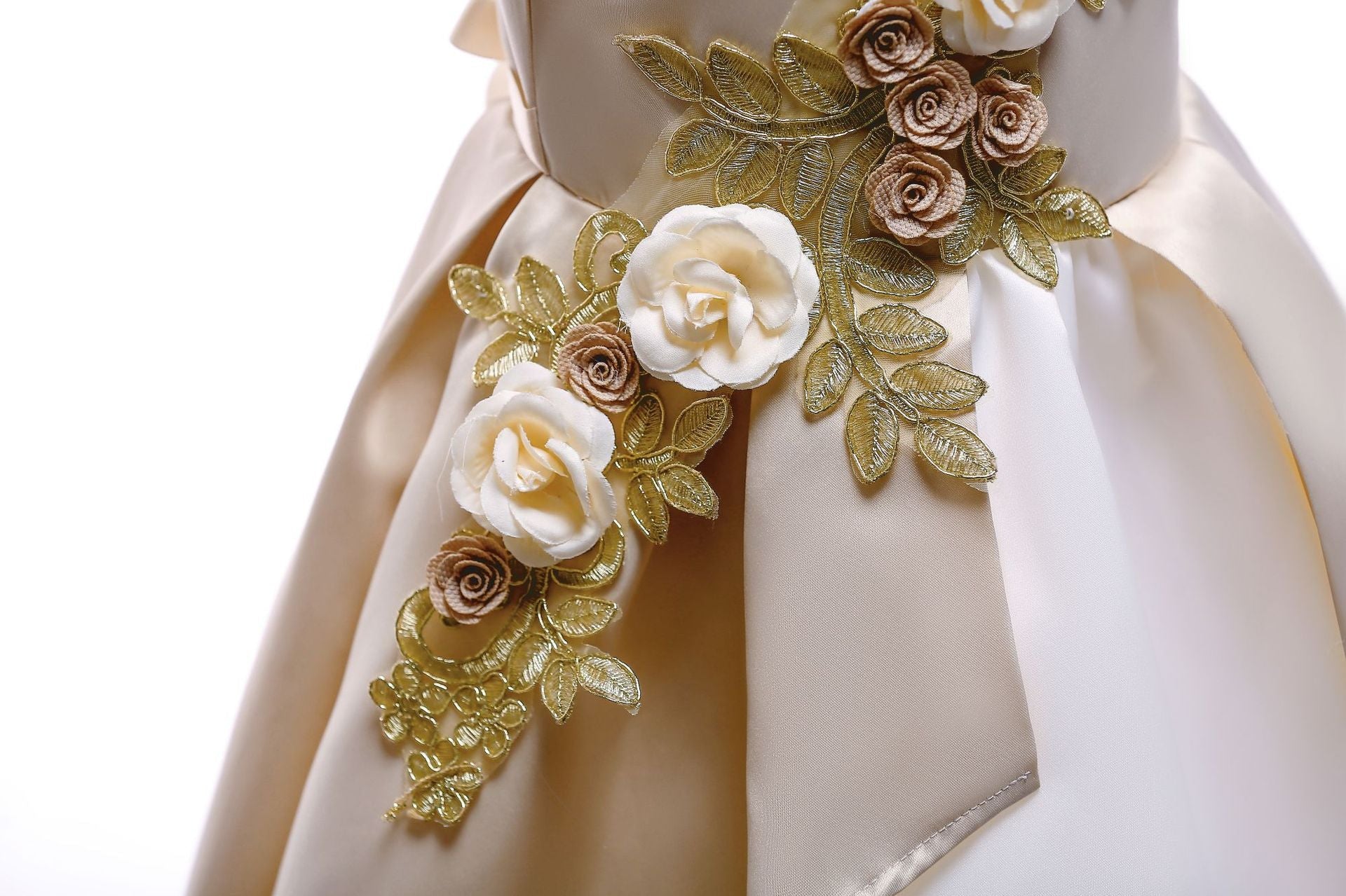 Baby Girl Flower Embroidered Pattern Vest Formal Dress Birthday Dress, MyKids-USA®, Baby & Toddler Dresses, MyKids-USA -  -  -  -  -  -  - 