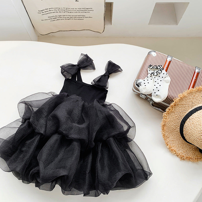 Baby Girl Black Herbon Style Elegant Princess Tutu Dress, MyKids-USA®, Baby & Toddler Dresses, MyKids-USA -  -  -  -  -  -  - 