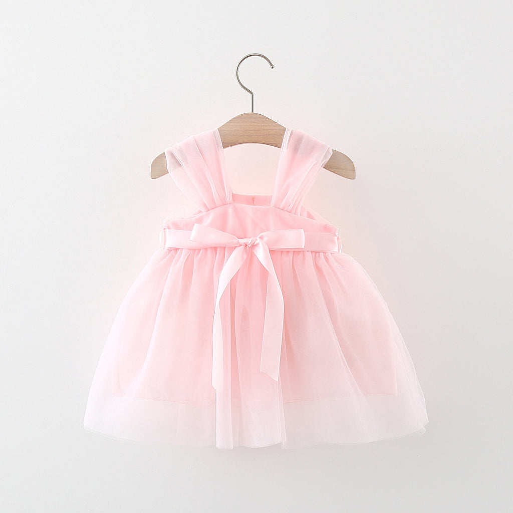 Baby Girl Flower Patched Princess Dress