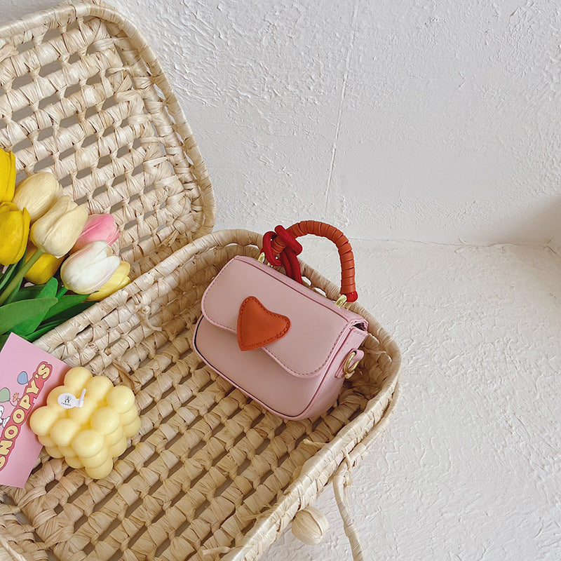 Children Girl Fashion Heart Pattern Mini One-Shoulder Bags Accessories, MyKids-USA®, Handbags, MyKids-USA - Size/Age - Average Size (0-12Y) - Color - Pink -  -  - JM2211080005-C
