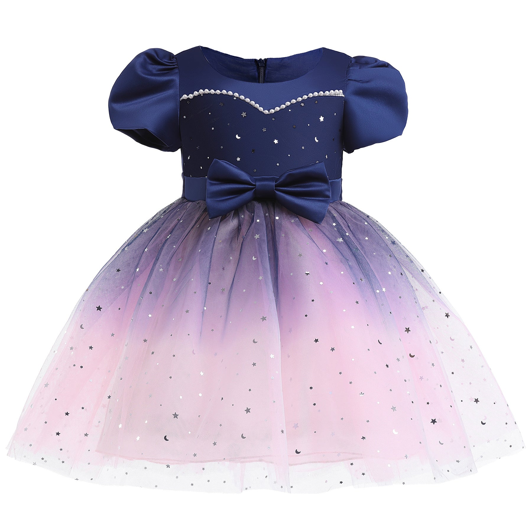 Baby Girl Frozen Elsa Princess Dress Birthday Tutu Formal Western Style Dress, MyKids-USA®, Baby & Toddler Dresses, MyKids-USA - Size/Age - 100 (2-3Y) - Color - Purple -  -  - JM2206101934-D