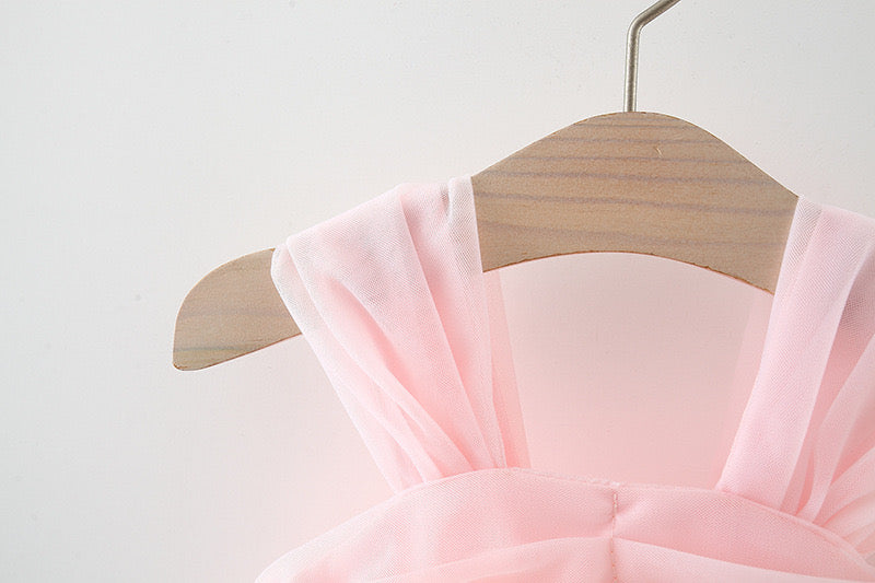 Baby Girl Flower Patched Princess Dress